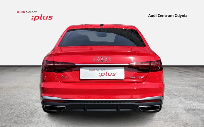 Audi A4 cena 124900 przebieg: 53957, rok produkcji 2021 z Gdynia małe 436